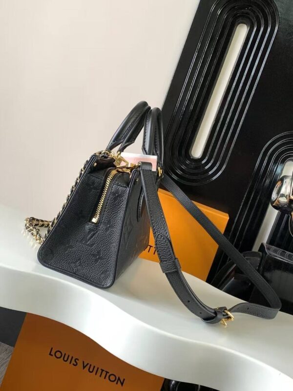 Louis Vuitton-Inspired Monogram Empreinte Tote – Noir Edition - Image 3
