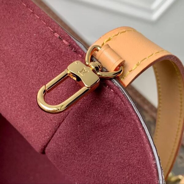 Louis Vuitton-Inspired Cannes Bucket Bag – Monogram Rouge Edition - Image 4