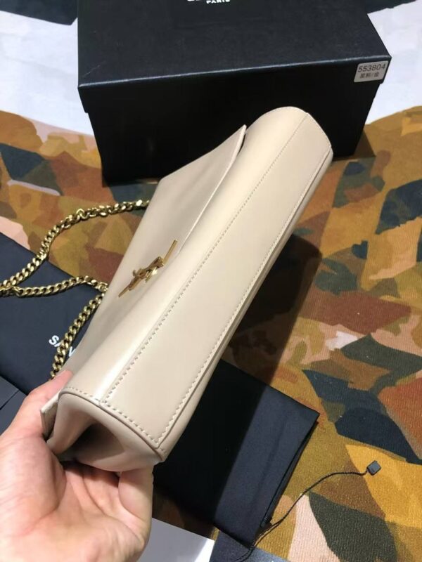 YSL-Inspired Sunset Chain Bag – Beige Gold Edition - Image 7