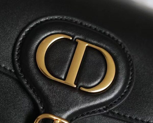 Dior-Inspired Saddle Shoulder Bag – Noir Gold Edition - Image 2