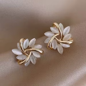 Opal Encrusted Earrings