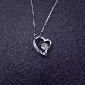 Platinum Heart Pendant