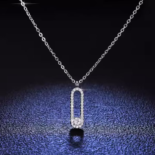 Diamond Solitaire Necklace - Image 2