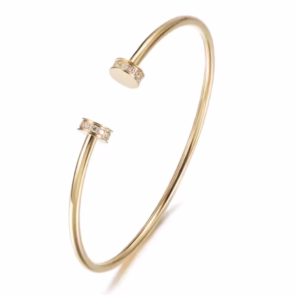 Gold Bar Cuff Bracelet
