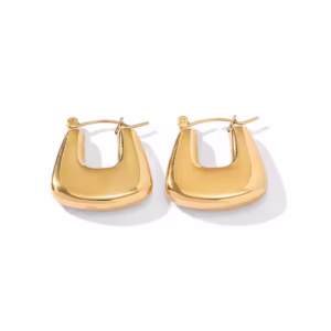 18K Gold Statement Earrings