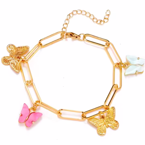 Chic Rose Gold Anklet - Image 2